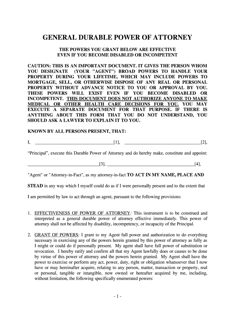 Massachusetts General Durable Power of Attorney for Property and Finances or Financial Effective Immediately  Form