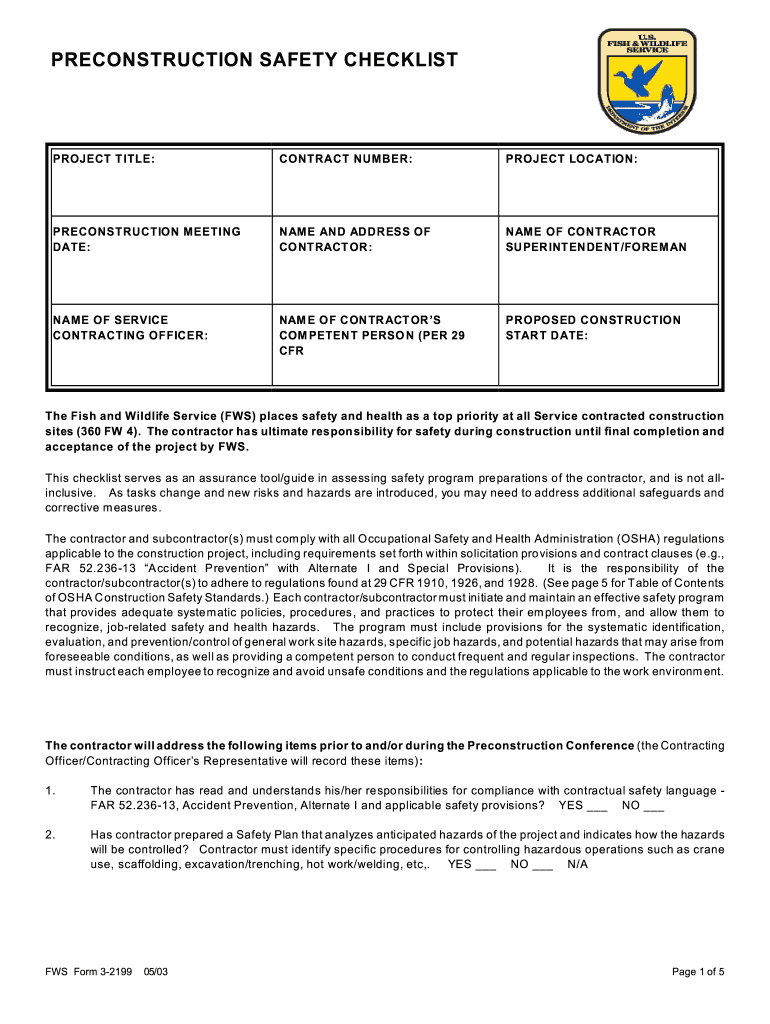 Fws Form 3 2199