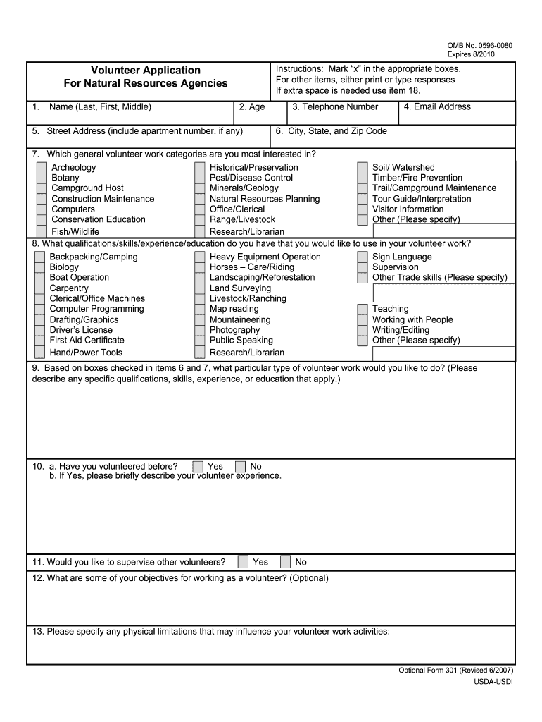  Omb 0596 0080 Expires 8  Form 2007