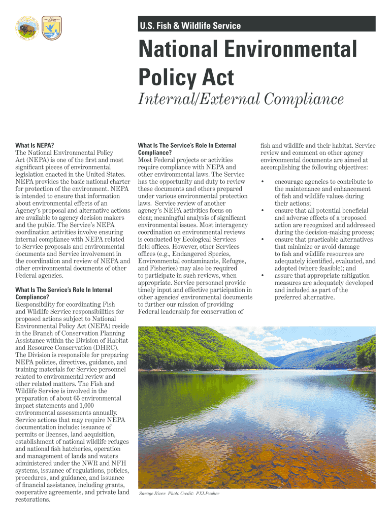 National Environmental Policy Act  Fws  Form