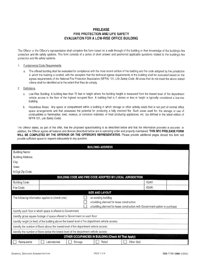  Gsa Form 12000 2005-2024