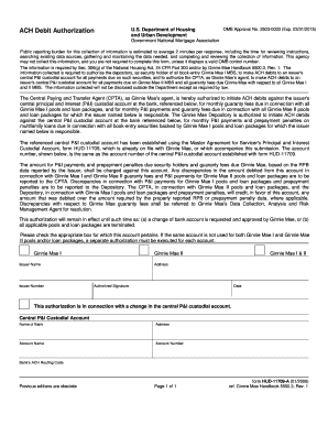 Ginnie Mae Form 11709