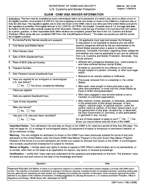 Cbp Form I 94 0508