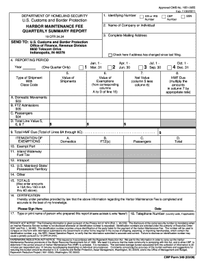 Us Customs and Border Protection Form 349