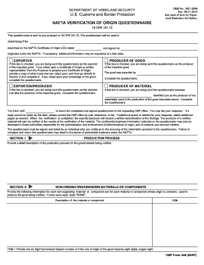 Cbp Form 446