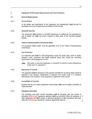 13 , RTCA, Inc 2 Equipment Performance Requirements and Adsb Tc Faa