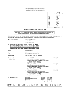 Cessna 150 Tcds  Form