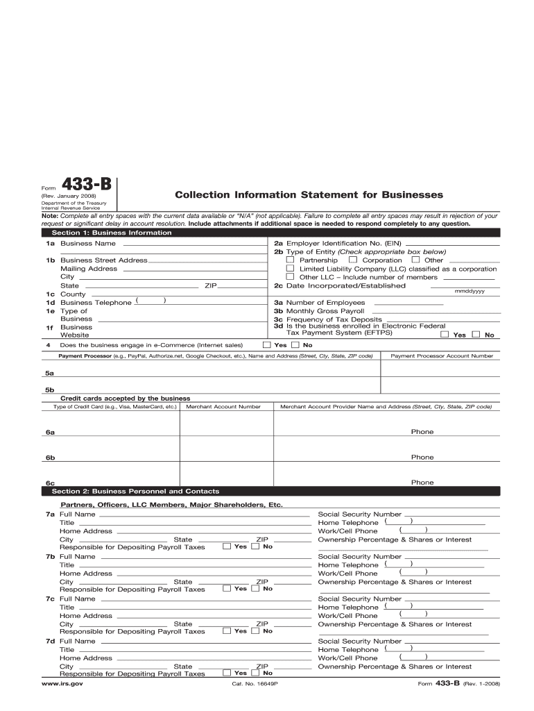 2011 433-B form