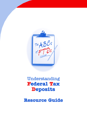 Publication 3151A Rev August  the ABCs of Federal Tax Deposits  Form