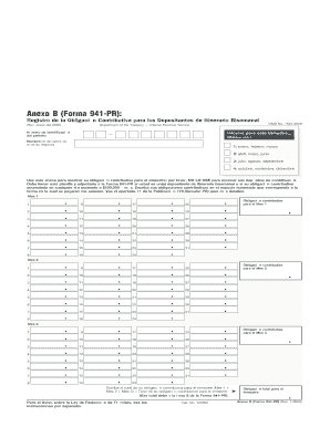 Schedule B Form 941 PR Rev January  Report of Tax Liability for Semiweekly Schedule Depositors Spanish Version