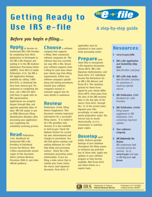 Publication 4177 Rev May  Getting Ready to Use IRS E File  Form