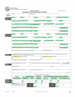 MARRIAGE APPLICATION and RECORD TATE FILE NUMBER Cumberlandco  Form