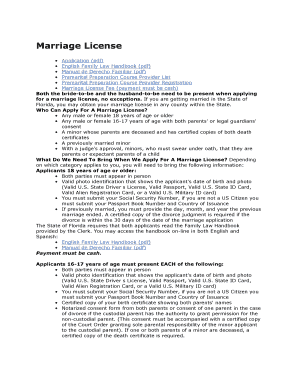 Sanibel Marriage License  Form