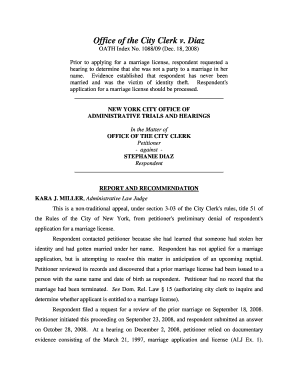 Office of the City Clerk V Diaz Archive Citylaw  Form