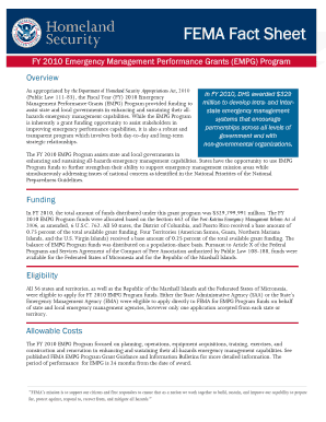 Emergency Management Performance Grant ProgramFEMA Gov