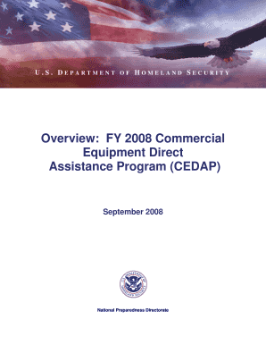 Overview FY Commercial Equipment Direct Assistance FEMA Fema  Form