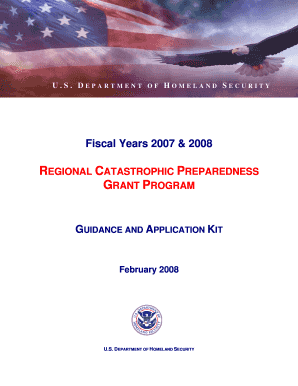 Regional Catastrophic Preparedness Grant Program FEMA Fema  Form