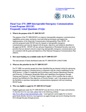 The Office of Emergency Communications Federal  Form