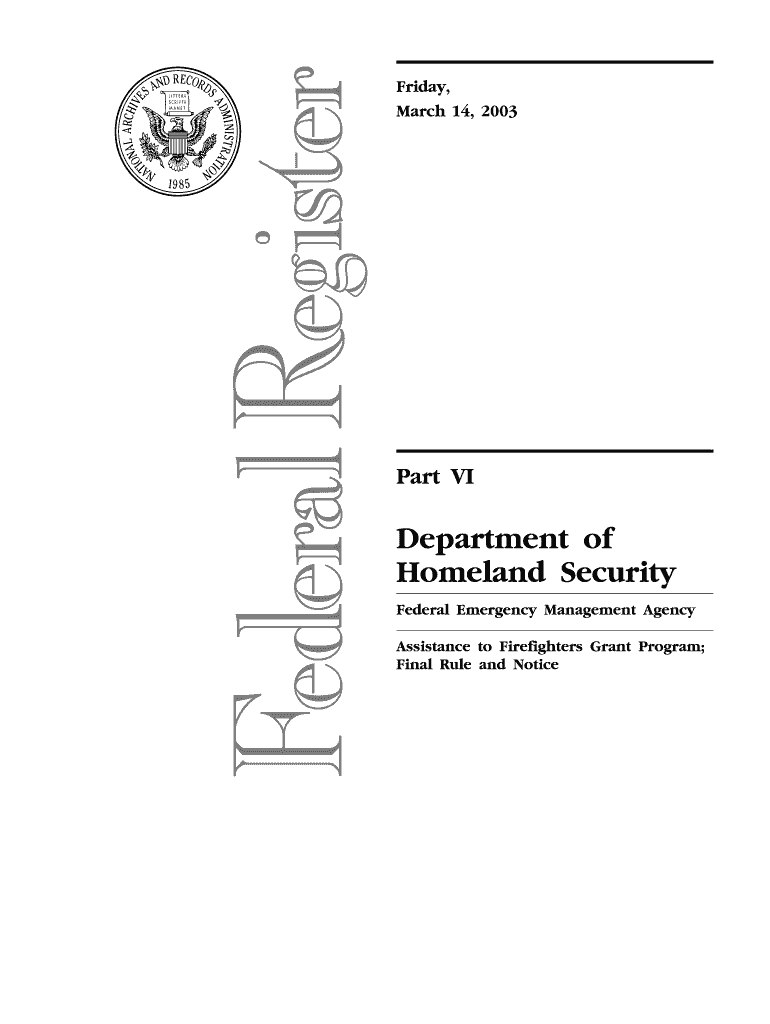 Department of Homeland Security Fema  Form