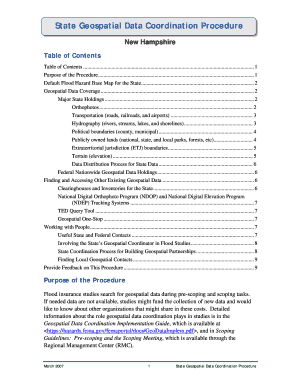 Maine Table of Contents Hazards Fema  Form