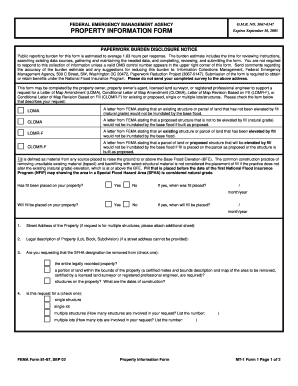  Fema Property Information Form 2011