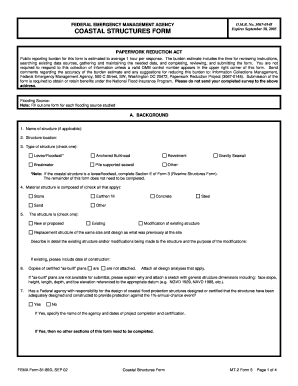 COASTAL STRUCTURES FORM Floodmaps Fema