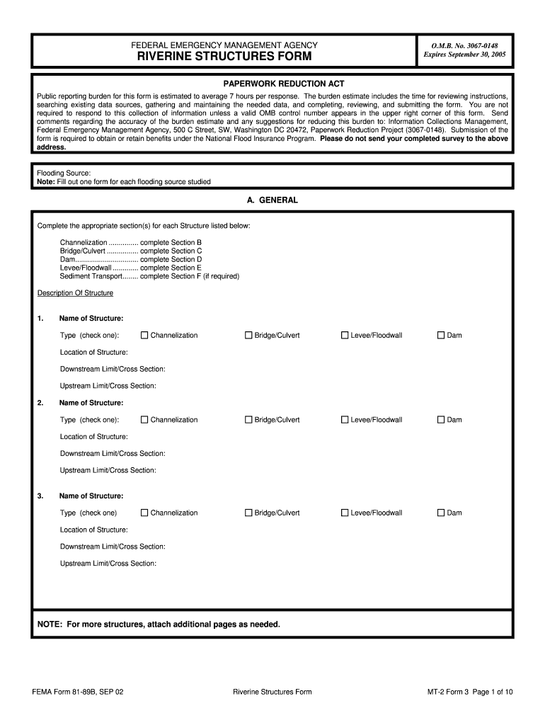 Public Reporting Burden for This Form is Estimated to Average 7 Hours Per Response Floodmaps Fema