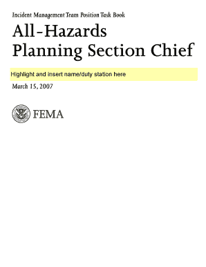 Task Books Fema Form