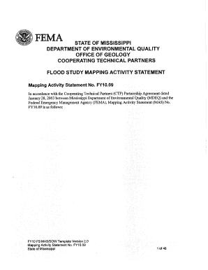 FEMA STATE of MISSISSIPPI Floodmaps Fema  Form