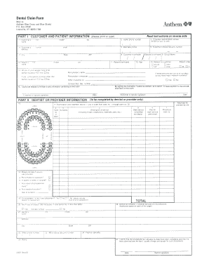 Anthem Dental Claim Form