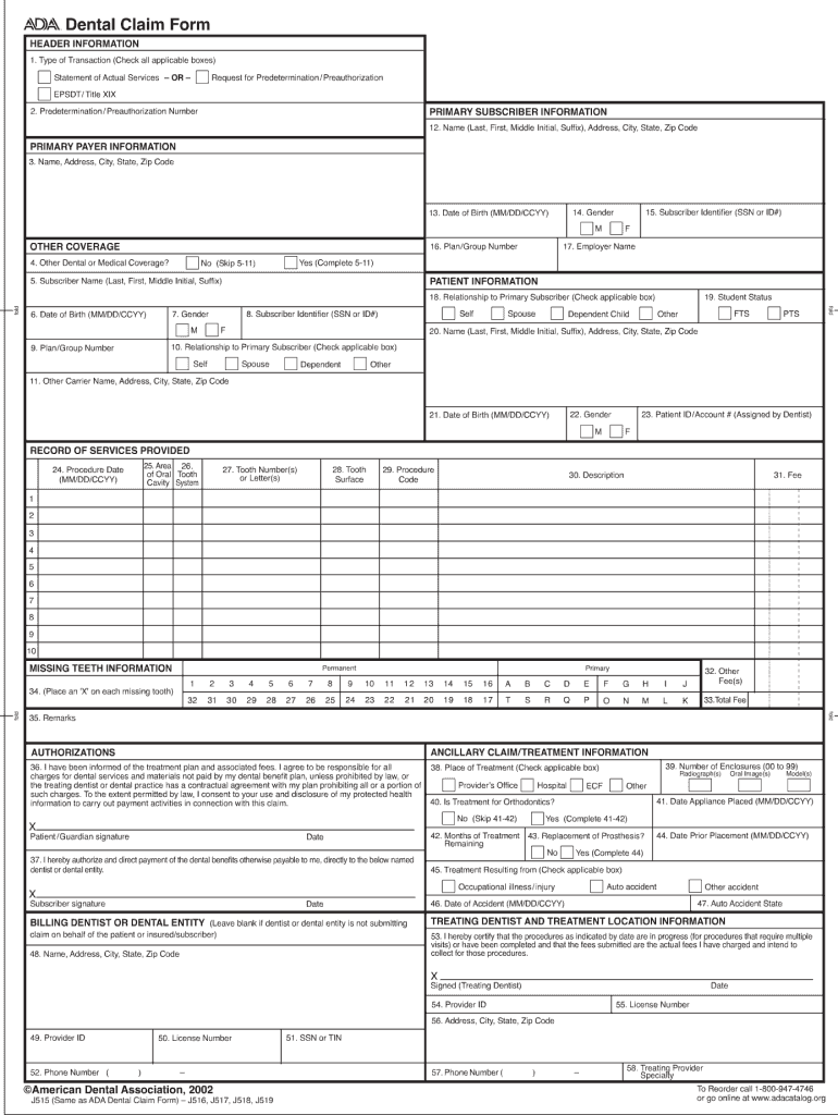 Get and Sign Ada Form 2006