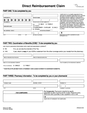 How Do I Fill the Argus Prescription Claim Form