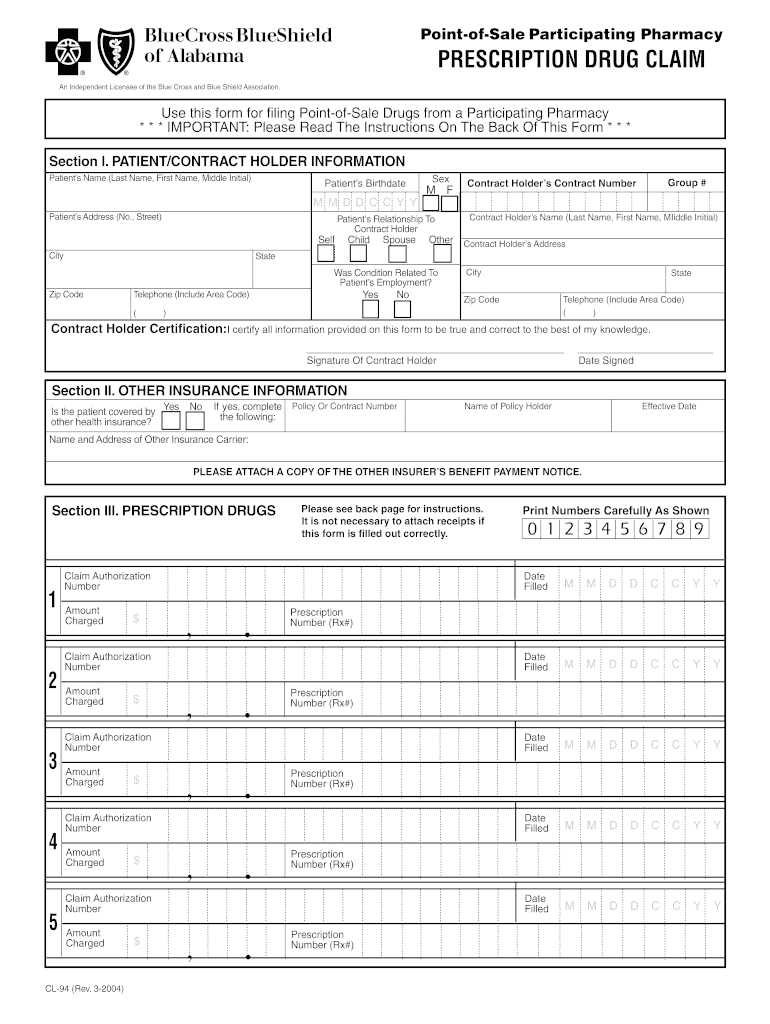  Blue Cross Blue Shield of Alabama Reimbursement Form 2015