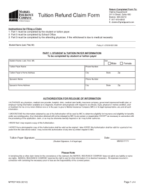 College Claim Form