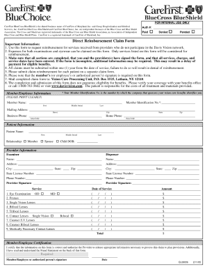 Carefirst Reimbursement Form