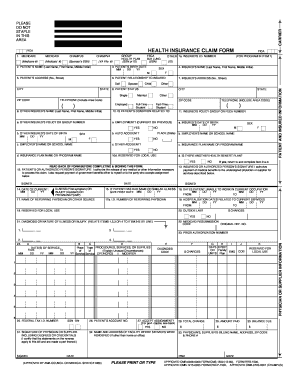 Blank Insurance Form