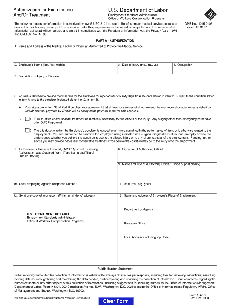  Ca 16 Fillable 1988 Form 2018