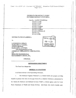 Duran Indictment Department of Justice Justice  Form