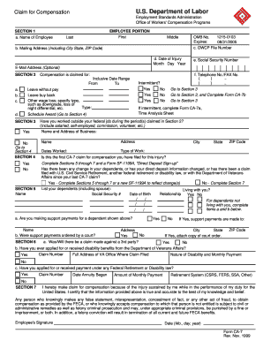 Printable Form Ca 7a