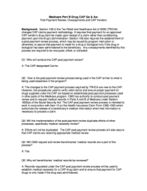 Post Payment Review Cms  Form