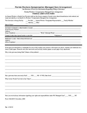 Travelers Grievance Form