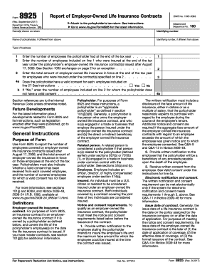 Form 8925 Rev January Report of Employer Owned Life Insurance Contracts