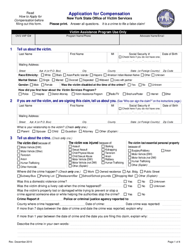  Ovs Application Form 2010