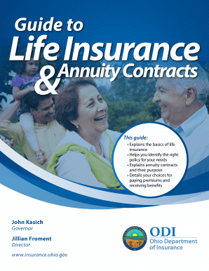 Shopper&#039;s Guide to Life Insurance Ohio Department of Insurance Insurance Ohio  Form