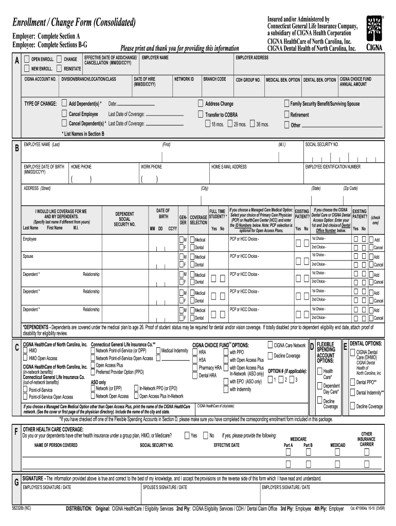 Cigna Provider Enrollment Form Fill Out and Sign Printable PDF