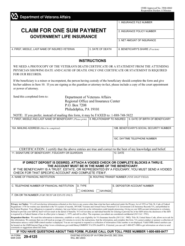  29 4125 Form 2020