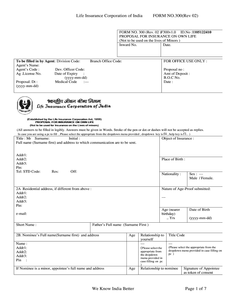 form of assignment lic