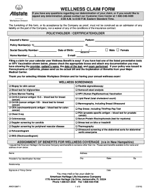 Allstate Insurance Application  Form