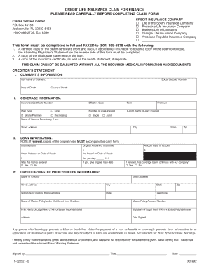 Life of South Form 11 022521