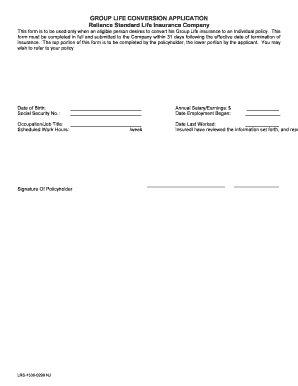 Reliance Lrs 1330 0299 Nj Form